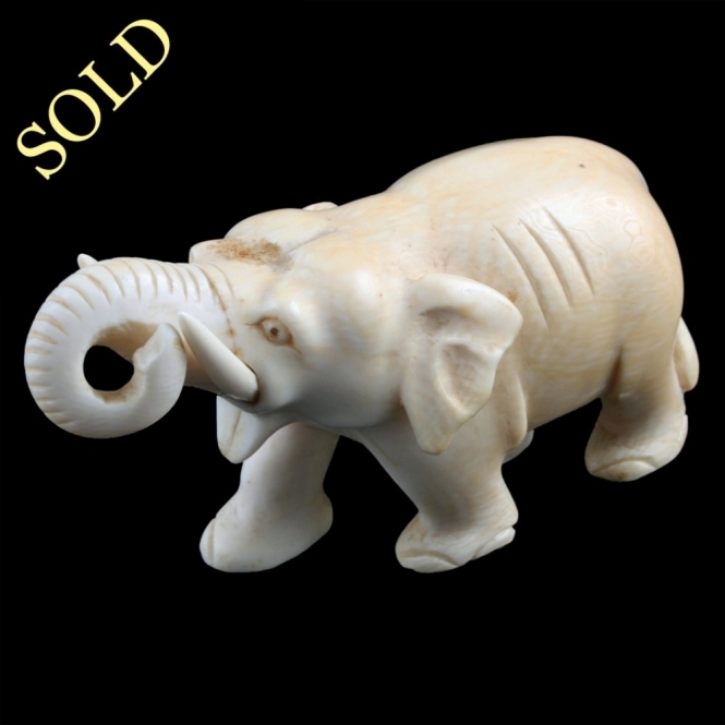 Carved Ivory Asian Elephant